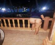 mcool16 Bengali with big ass mooning on her balcony. from bengali aunty big boods hard