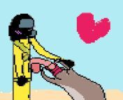 Lethal company fanart earth worm fellatio fanart pixel art 18+ (LETHAL COMPANY COMMISSION FANART) from lethal panther