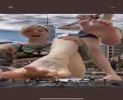 2 sexy giantesses send a city into a panic!!! Chasing tinys and crushing them with their huge feet and long toes! from tinys nudessex japoniko