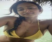 Ileana Dcruz tanned brown body with dark ample nipple filled with cougar juice from dark black nipple