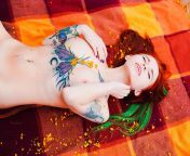 Naked breasts. Summer nude photo with a girl in tattoos by photographer Khusen Rustamov (xusenru) from juliet summer nude