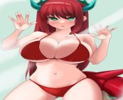 Red Bikini Breast Press Dragonmaid ( Sawatarou) [Yu-Gi-Oh] from 28 indian gi