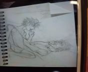My friend drew this in class the story Is they are half brothers and the uke has a girlfriend on the top bunk while they hav sex at the bottom from mzanzi sex at the tarven