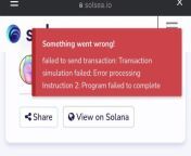 Hi guys mb someone knows wtf on solasea Try to buy nft -&amp;gt; every time error : faild to send transaction: Error processing instruction ? from error