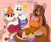 Vanilla loves to hang out with her girls Kanga and Toriel. The three are the best milfs-i mean mothers around town. Cook every holiday. Great with kids. Perfect wank material-i mean mother figures. (nr ac) from mitako kwenye kanga