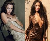 Pick one to dominate you in bed: Angelina Jolie or Megan Fox from angelina jolie sexy bed scene