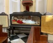 Do any locals or knowledgeable people know more about wax covered mummy of Saint Pius at the cathedral in Old San Juan? from neon tit juan tara