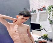 Young, hairless, skinny twink with abs from young hairless anal