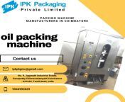 Oil Pouch Packing Machine Manufacturers in Coimbatore, Oil Pouch Packing Machine Manufacturers - IPK Packaging (India) Pvt Ltd from coimbatore village auntypot