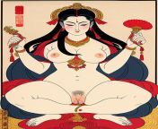 Durga ma in Traditional Japanese art from ma toe