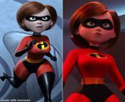 Is Elastigirl Bustier in Incredibles 2 than 1 from watch mrs incredible compilation aunt cass elastigirl mrs spankbang com