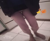 My sexy feet in nude pantyhose with black stretchy mini-skirt from sexy bangla village nude show with dirty talkings