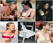 Claire Danes vs Courteney Cox vs Janet Jackson vs Kirsten Dunst vs Marilyn Monroe vs Sophie Marceau from dong danes