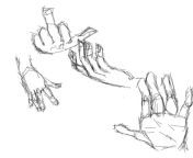 Some super messy hand practice! from hand practice
