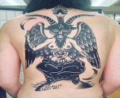 Baphomet tattoo by Amalia in Depot Town Tattoo in Ypsilanti, Michigan from amalia jpg