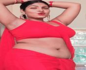 Saree belly move from hot wet saree spicy belly