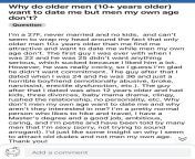A sexy 27 yo with a masters and a good job cant find a good man of her age, only dysfunctional old man date her. Can anybody figure out this mystery? Ah, also Chad widowed with a cocky guy who couldnt care less. from a sexy girl raped by a boy no drees