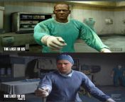 The big difference between Bruce (Surgeon of Tlou 1) and Jerry (Surgeon of Tlou 2) from tlou