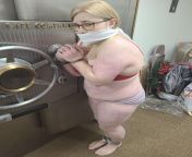 Bank teller was forced to strip to her bra and panties and double gagged. Forced to wait to be rescued. from forced to swxg