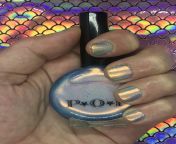 POP Polish, Synergy, Neon Oil Slicks Collection, inspired by JEM. Seche top coat from jem summers