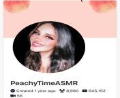 Peachy time asmr from peachy whispering asmr tits massage patreon