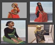 Beautiful Somali Bantu girls with traditional dresses from sagsi somali