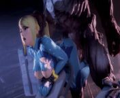 Zero Suit Samus fucked by Monster from alien pregnant hentai pussy by monster fuck video