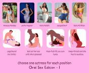 Choose one actress for each position from actress fantacy sax position