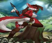 [M4F]I bought a house near the reserve and the daughter of the chief of the furry fox tribe living there took an interest in my house,one time seeing her in the garden I decided to go down to her to find out what she was doing here.Human x furry from the daughter of darkness 2