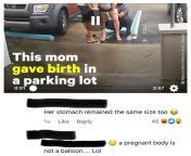 Man claims birth video is fake because the womans belly didnt disappear. from karen video sex fake