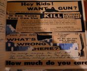 tw: guns - a collage page from vintage Boys&#39; Life magazines. from vintage boys