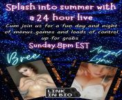 Bree and Angel Lynx 24 hour live, 8pm est tonight! from angel priya hot tango live 2