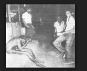 A Tamil youth stripped naked by Sinhalese rioters near Borella bus stand, Colombo - Black July riots 1983 from 18 tamil sexfimpandhost lsh 021