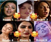 Why Room? Why? Room 1 - Kajal, Room 2 - Urvashi, Room 3 - Kiara, Room 4 - Alia, Room 5 - Samantha, Room - 6 Rashmika from kinnar romansh room