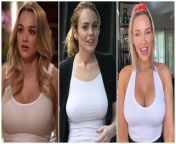 Tight white tops: Hunter King, Lindsay Lohan, Paige Spiranac. Aggressive cowgirl, sensual missionary, hair pulling doggy from indian girl hair pulling doggy sex
