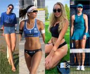 Hottest Athlete [Group D - Round 2]: Marta Menegatti (Beach Volleyball) vs Fanny Stollar (Tennis) from 16 hottest female tennis players photos sports