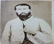 1870 photo of John Jones aka John Owen, taken after his arrest for the murder of a family of seven in Denham, Buckinghamshire, England. Jones was convicted and was hanged on August 8 of that year. from buckinghamshire