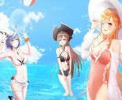 3 French Hotties (MNF Jean Bart, MNF Gascogne &amp; FFNF Richelieu, Azur Lane, Vichya Dominion Faction &amp; Iris Libre Faction) from mnf metropolis