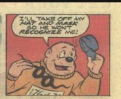 The only time a beagle boy removed his hat and mask (from the beagle boys dell comic issue no 35) from beagle