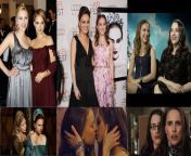 Pick Natalie Portman&#39;s co-star (Scarlett Johannson, Mila Kunis, Kat Dennings) for each threesome:(1) Natalie rides you, while the other sits on your face,(2) DP Natalie in both holes with your cock and her strapon,(3) take Natalie doggy-style as she e from natalie sins