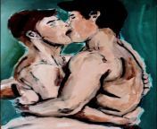 Hey everyone! Here&#39;s my new painting. It&#39;s called &#34;Stuck Together.&#34; It&#39;s VERY gay. :) Enjoy! from justin carroll gay