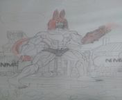 Catarus My Skullgirls OC with his Eldridge Blood Plasma arm Cannon Out, He is also in the 1800&#39;s of the Skullgirls universe signified by the Old time boxcar and Tanker car, He&#39;s really Old. from fast time xxx and blood fergnet