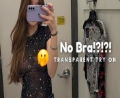 Nip slips and tits??? I do a full sheer transparent try on haul! Check it out ? from my favorite panty try on haul 124124 transparent lingerie haul