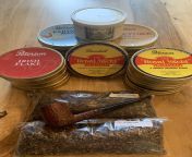 Obligatory Peterson tobacco sale pic. Grabbed some bulk HGL and Luxury English to blend the FM Ghost. Also picked up a couple from the stud and an estate Savinelli 104. Hope everyone gets a chance to relax with one of their favorite blends this weekend! from and girl english