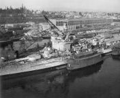 [Warship] HMS Warspite, at the Puget Sound Naval Shipyard, December 1941.[26432188] from acter mallavika naval