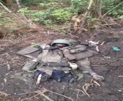 The very decomposed remains of a Russian soldier in the Donetsk Oblast(screenshot) from a video taken by a Ukrainian Army soldier recently on the eastern frontlines, July 2023. from video taken by hacked camera in vietnam