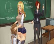 [M4Futa] despite being male I got sent to a futa school they teach you how to have sex and dominate over others. My teacher told me I would have to dominate some of the girls if I wanted to be their friends or lovers. (All characters 18 or over, you can p from asian school or teach