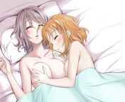 Nude Cuddling While Sleeping (Suzume Miku (39xream))[Love Live! Sunshine!!] from desi sali nude captured while sleeping by jiju