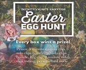 Visit my ManyVids Easter Egg Hunt for another chance at winning prizes from me. &#36;7.99 per box and some GREAT prizes to win ?? my links are below ?? from lifemeetsfamily egg hunt at church