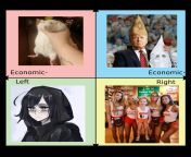 Political compass but it&#39;s images I saved from 4chan from 4chan babko